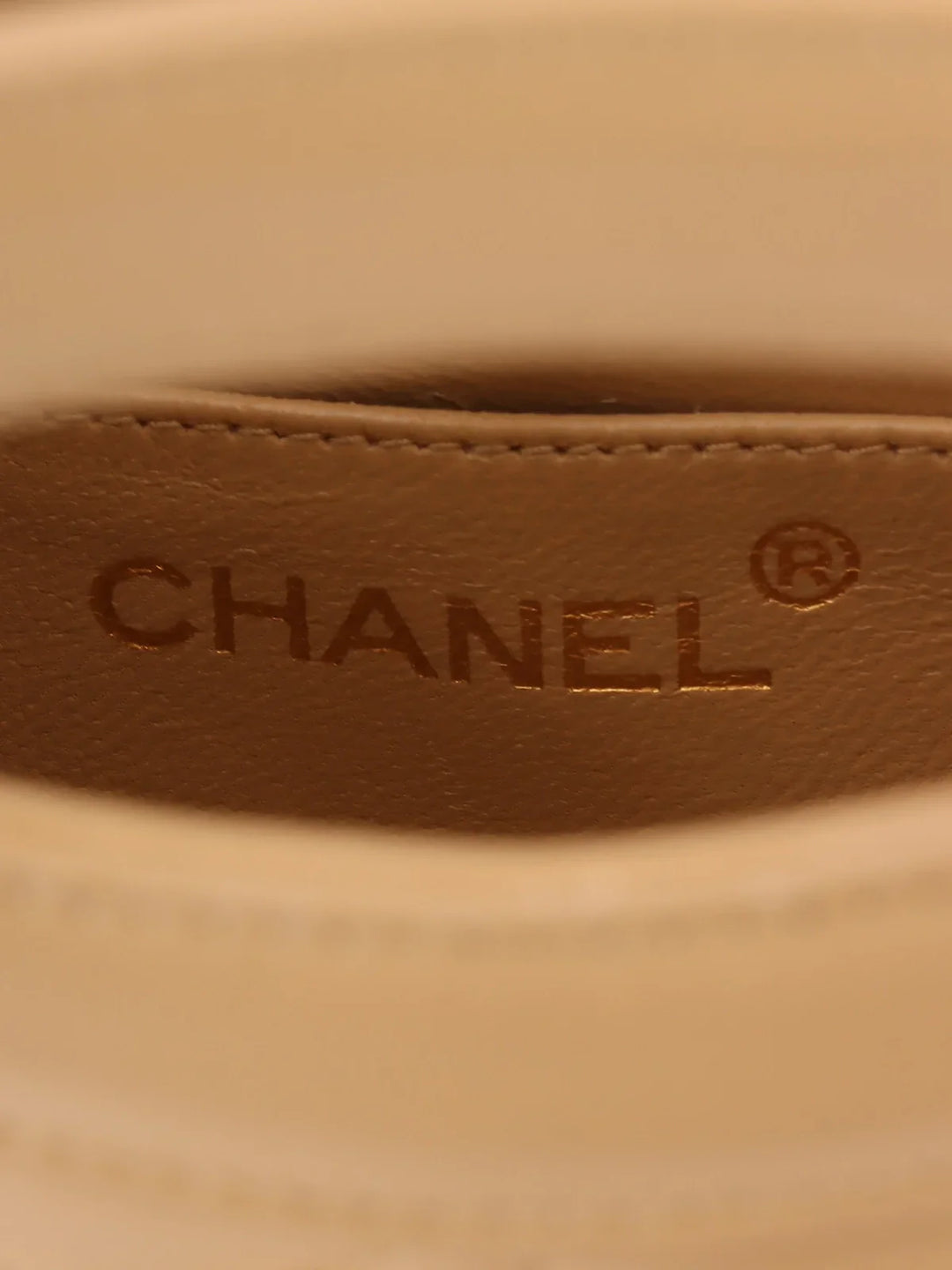 Chanel Around 1990 Made Turn-Lock 2Way Chain Bag Mini Beige