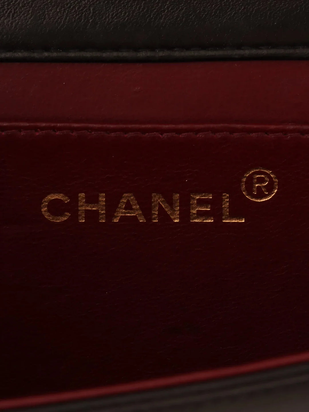 Chanel Around 1995 Made Full New Cc Mark Plate Chain Bag Mini Black