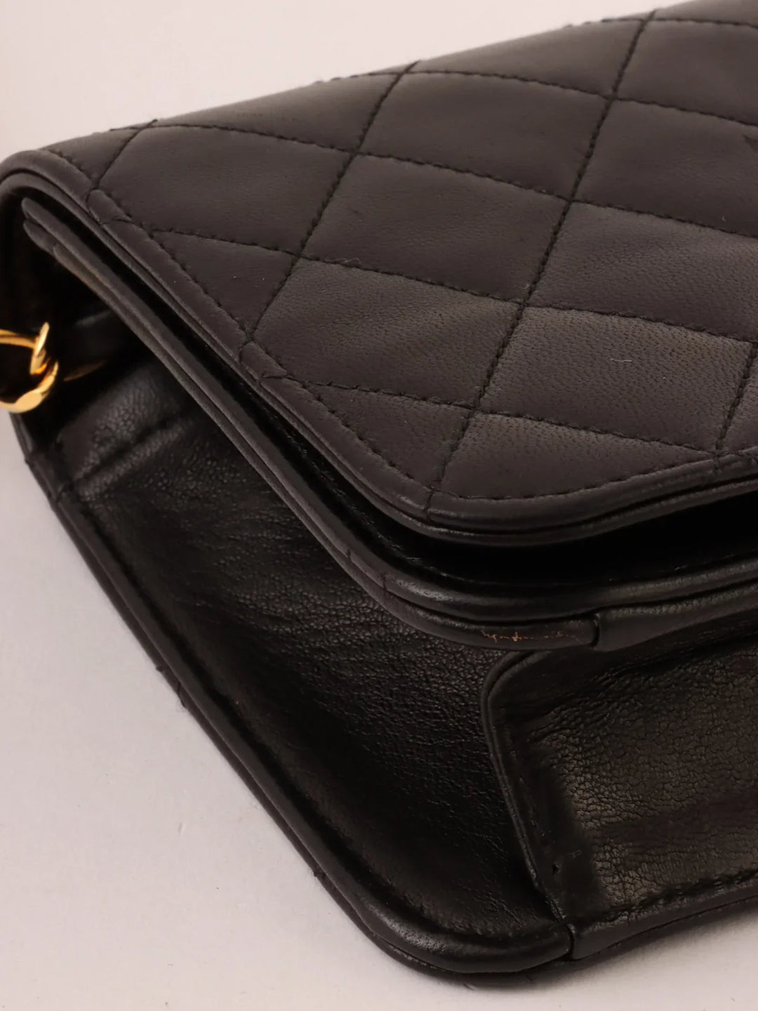 Chanel Around 1995 Made Full New Cc Mark Plate Chain Bag Mini Black