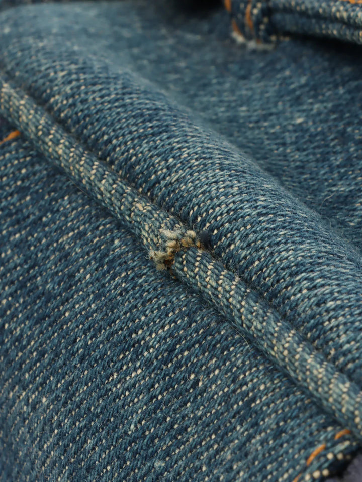 Chanel Around 1997 Made Denim Cc Mark Stitch Vanity Indigo