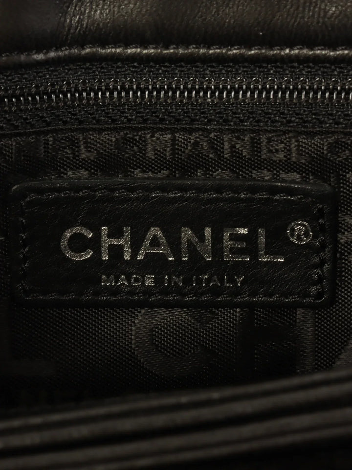 Chanel 2005 Made Multi Motif Chocolate Bar Chain Bag Black