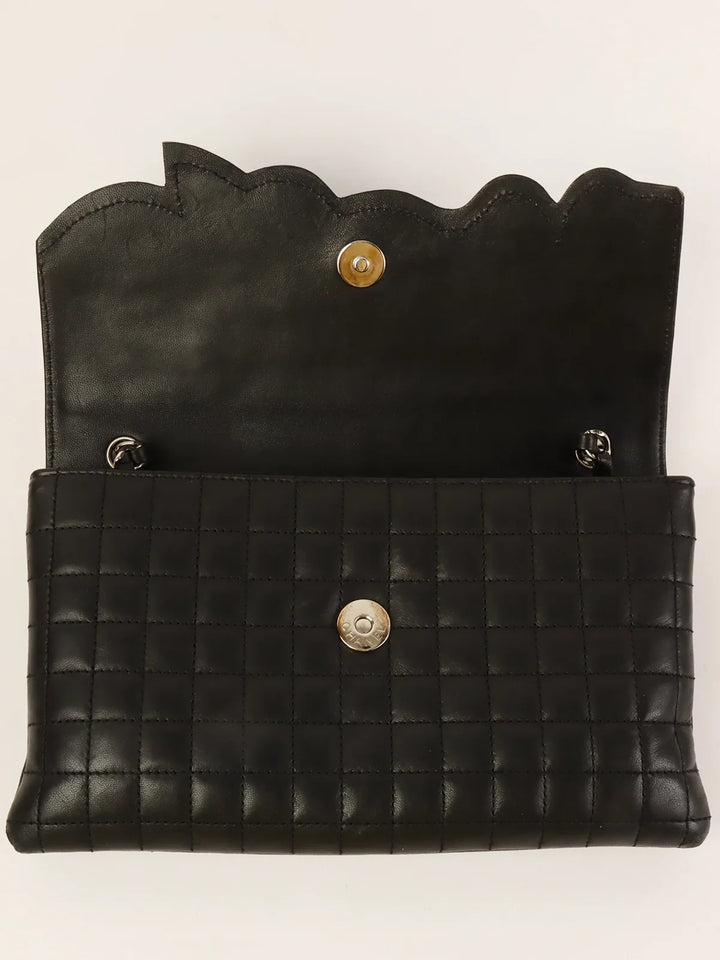 Chanel 2005 Made Multi Motif Chocolate Bar Chain Bag Black