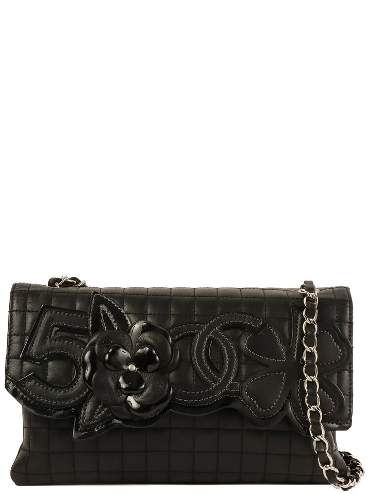 Chanel 2005 Made Multi Motif Chocolate Bar Chain Bag Black