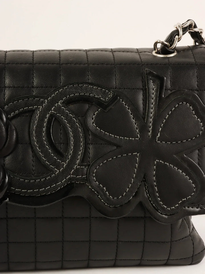 Chanel 2005 Made Multi Motif Chocolate Bar Chain Bag Black