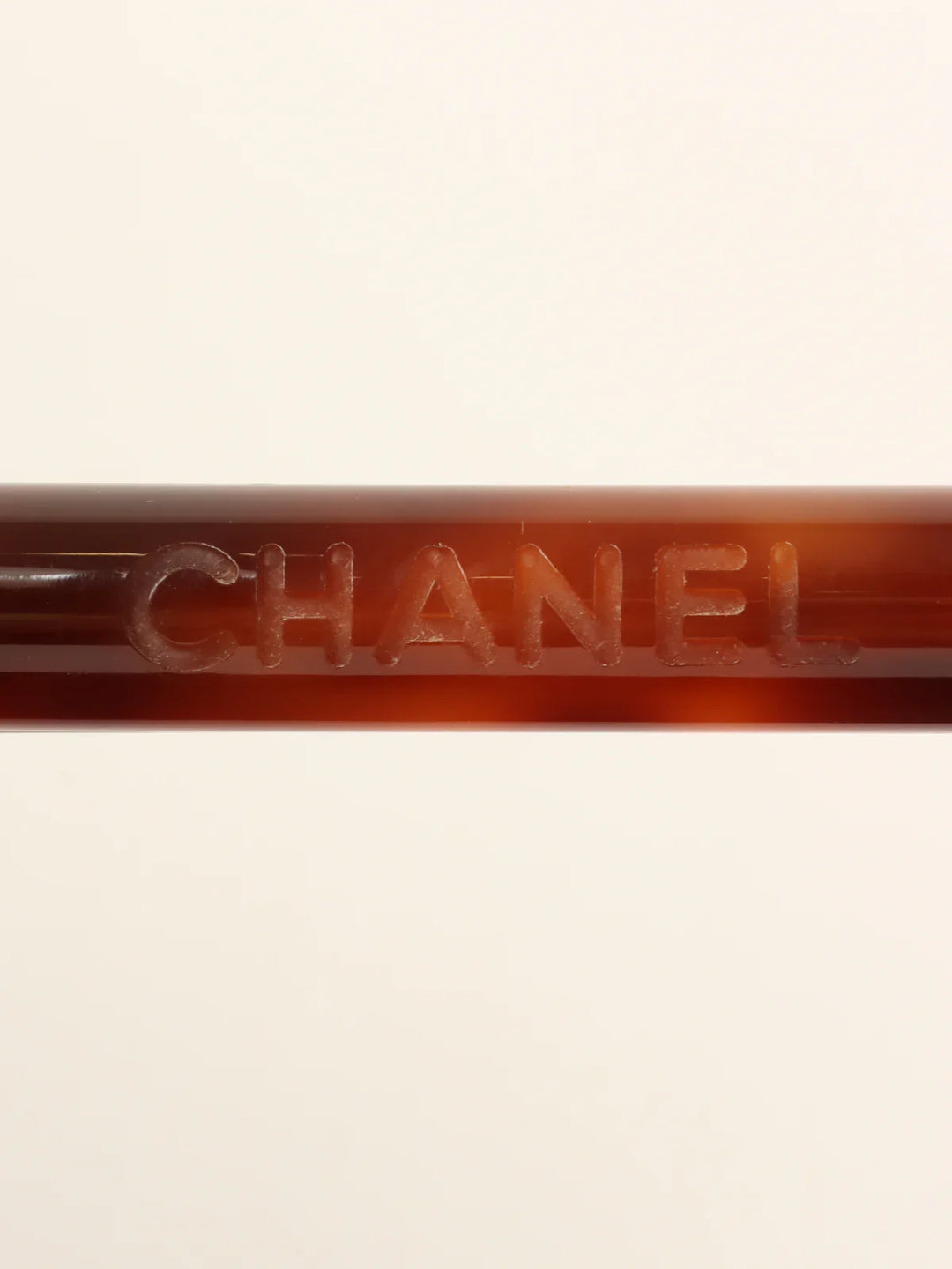 Chanel Around 1998 Made Denim Tortoiseshell Logo Top Handle Bag Black