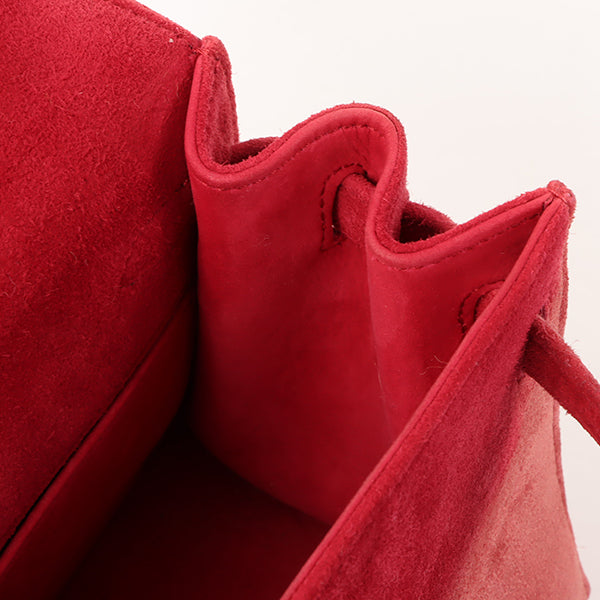 Top quality Hermes 1998 Made Debris Mini Kelly Bag Rouge Grenat