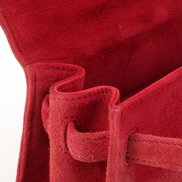 Top quality Hermes 1998 Made Debris Mini Kelly Bag Rouge Grenat