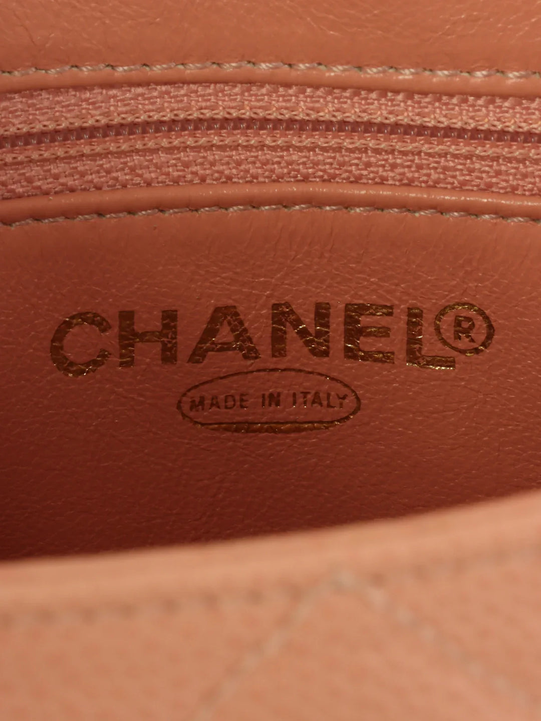 Chanel Around 2000 Made Caviar Skin Cc Mark Stitch Revival Tote Bag Pink