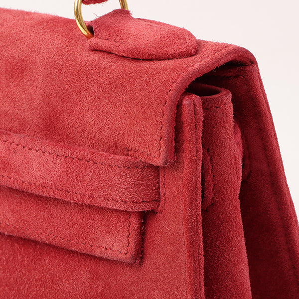 Top quality Hermes 1998 Made Debris Mini Kelly Bag Rouge Grenat