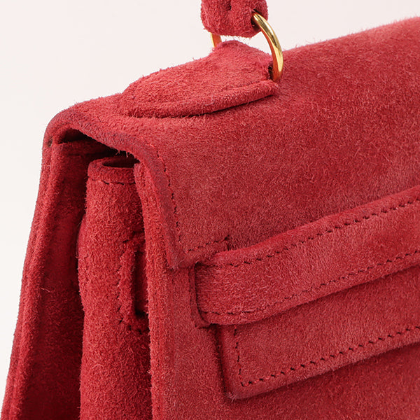 Top quality Hermes 1998 Made Debris Mini Kelly Bag Rouge Grenat