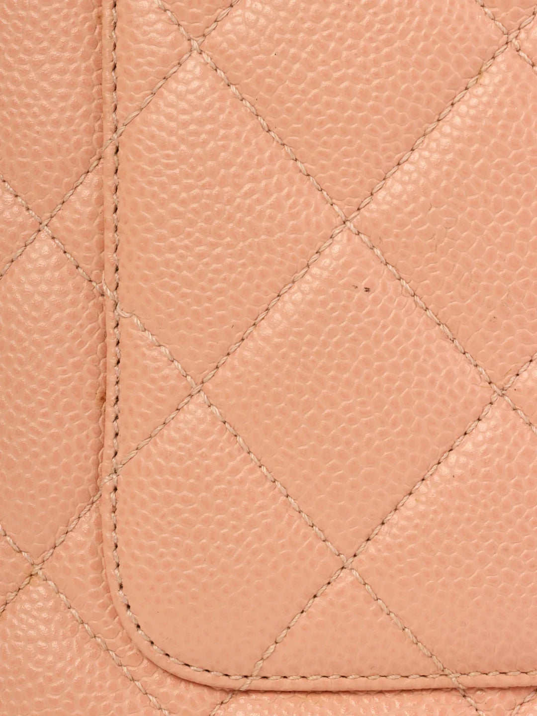 Chanel Around 2000 Made Caviar Skin Cc Mark Stitch Revival Tote Bag Pink