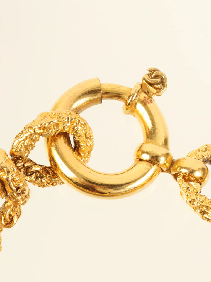 Top Quality Chanel Clover Cc Mark Charm Bracelet Gold
