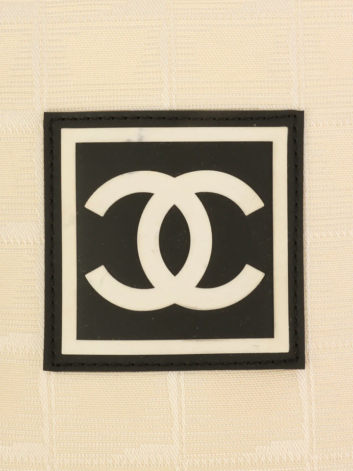 Chanel Around 2003 Made Sport Line Cc Mark Shoulder Bag Black/White