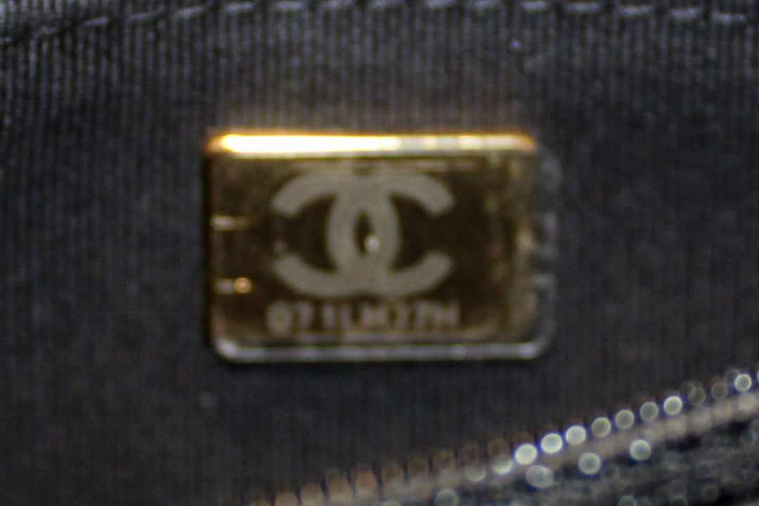 Top Quality Chanel Black Caviar Quilted Leather Boy Wallet On Chain WOC