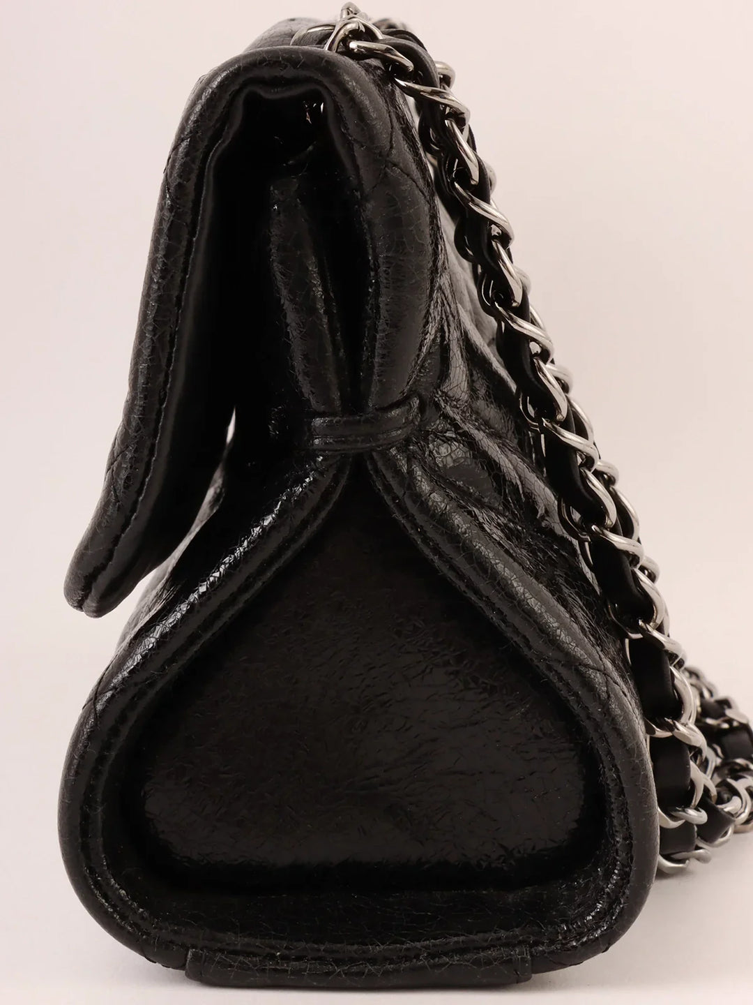 Chanel Around 2005 Made 2.55 Chain Shoulder Bag Black