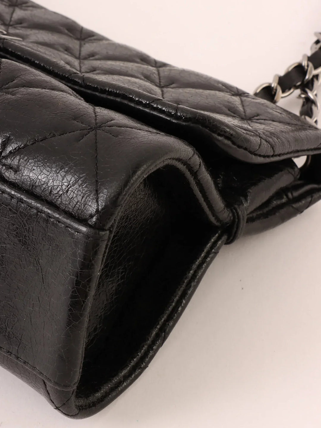 Chanel Around 2005 Made 2.55 Chain Shoulder Bag Black