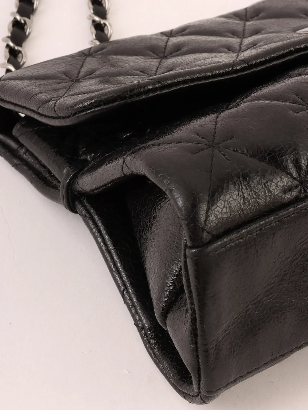 Chanel Around 2005 Made 2.55 Chain Shoulder Bag Black