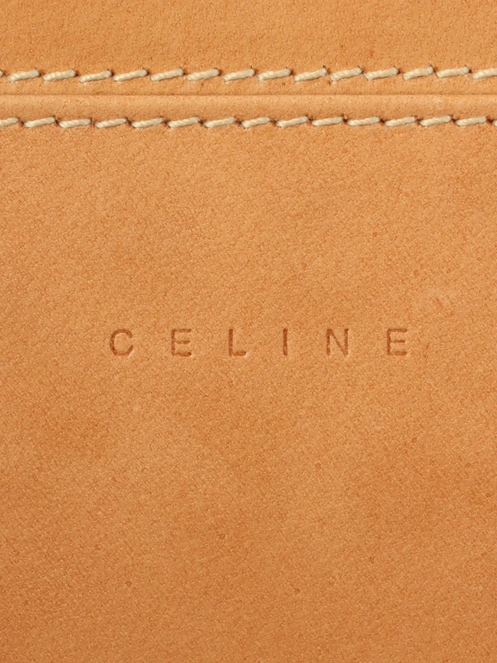 Celine Suede C Macadam Pattern Wallet Brown