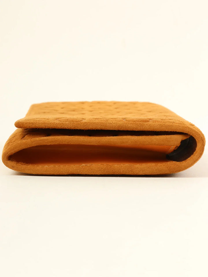 Celine Suede C Macadam Pattern Wallet Brown