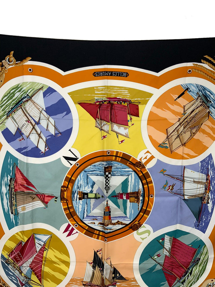 Top quality Hermes Belles Amures Silk Scarf 90
