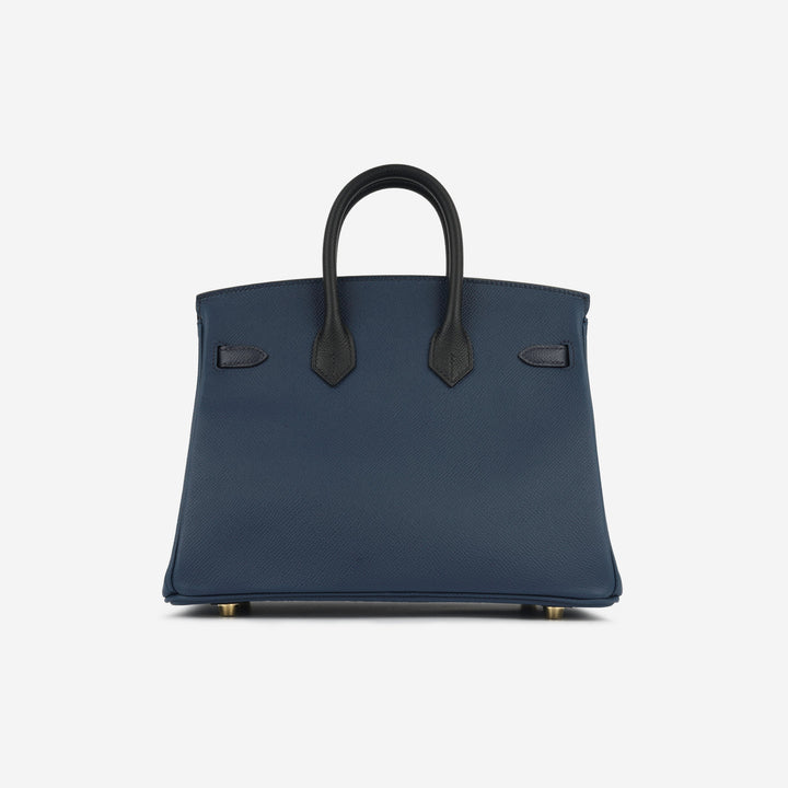 Birkin 25 - Bleu De Prusse/Bleu Indigo/Noir Epsom