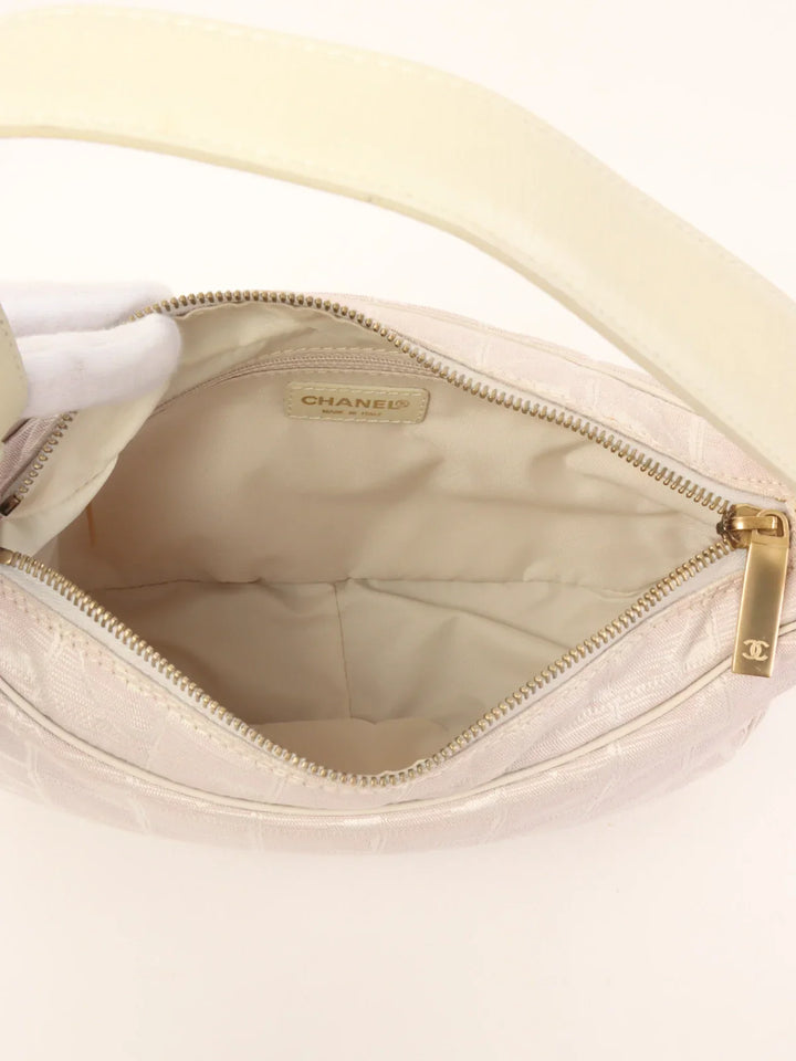 Chanel 2001 Made New Travel Nylon Shoulder Bag Pink/White