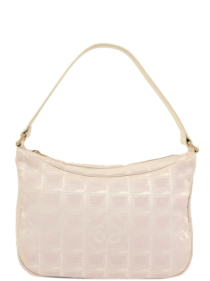 Chanel 2001 Made New Travel Nylon Shoulder Bag Pink/White