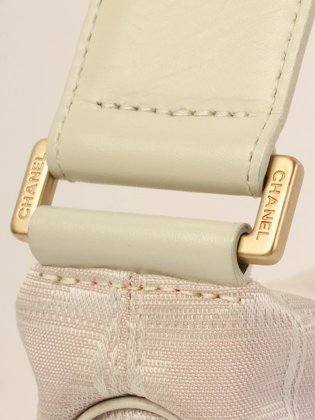 Chanel 2001 Made New Travel Nylon Shoulder Bag Pink/White