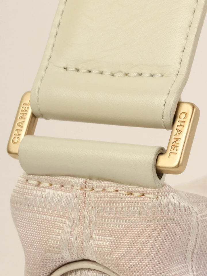 Chanel 2001 Made New Travel Nylon Shoulder Bag Pink/White