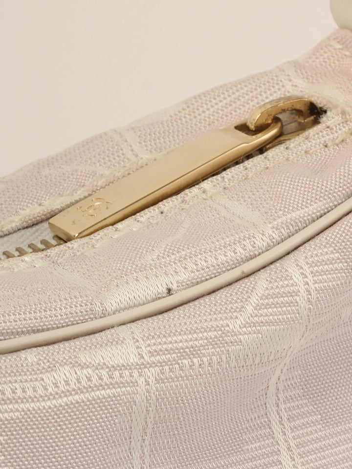 Chanel 2001 Made New Travel Nylon Shoulder Bag Pink/White