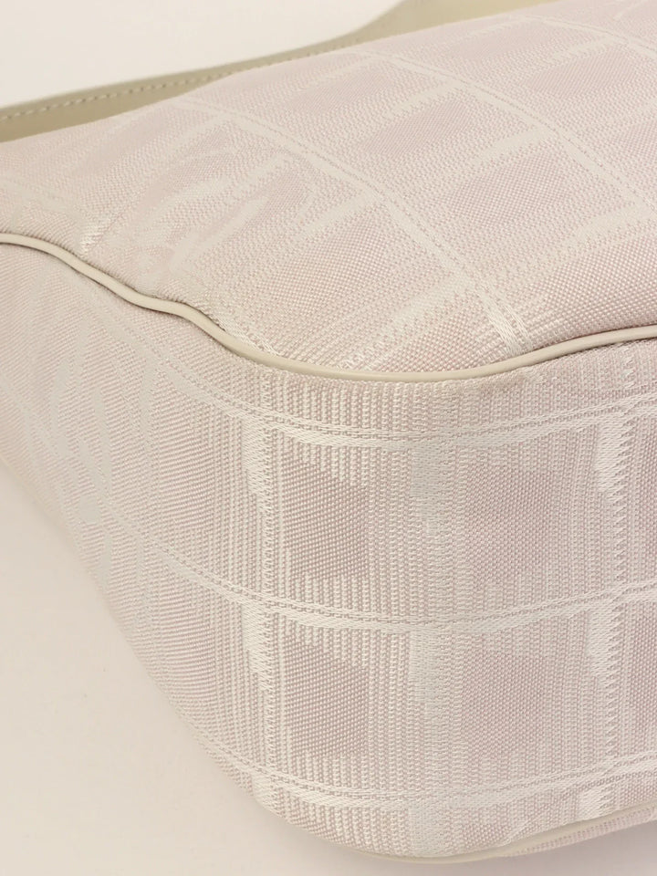 Chanel 2001 Made New Travel Nylon Shoulder Bag Pink/White