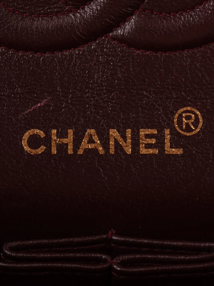 Chanel Around 1997 Made Suede Classic New Chain Bag 25Cm Bordeaux