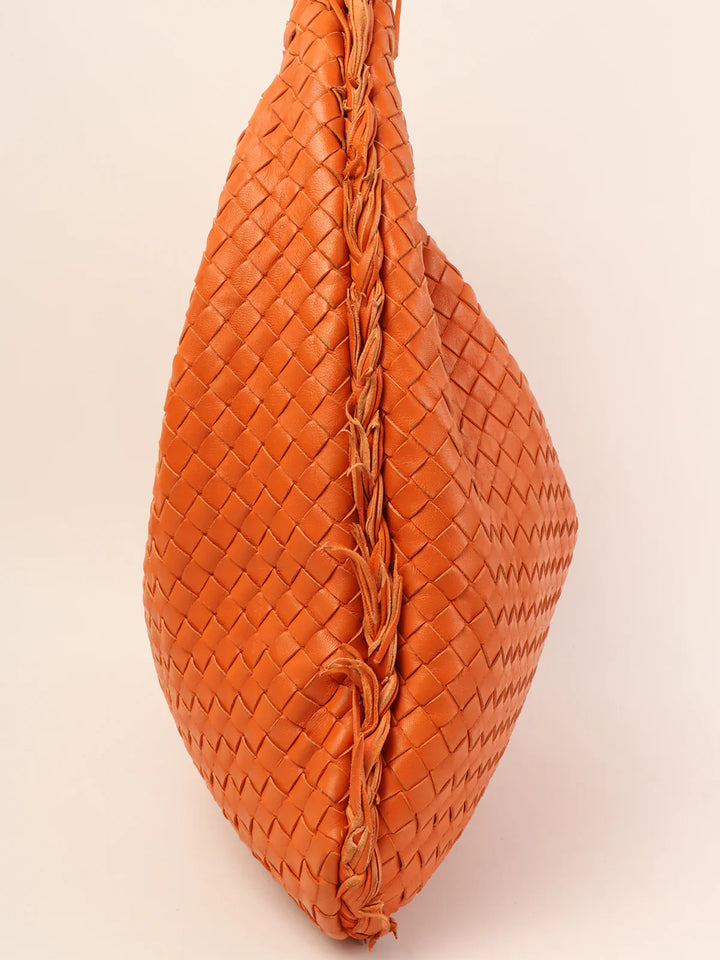 Bottega veneta Intrecciato Hobo Bag Orange