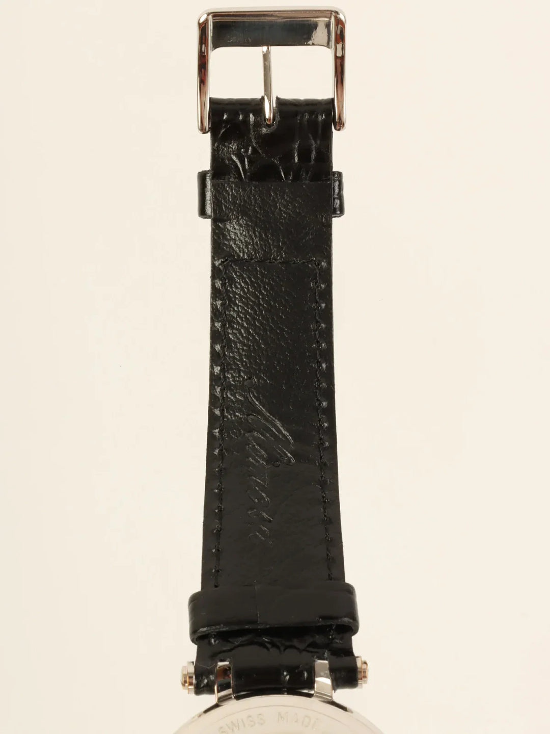 Burberry Round Logo Face Watch Silver/Black