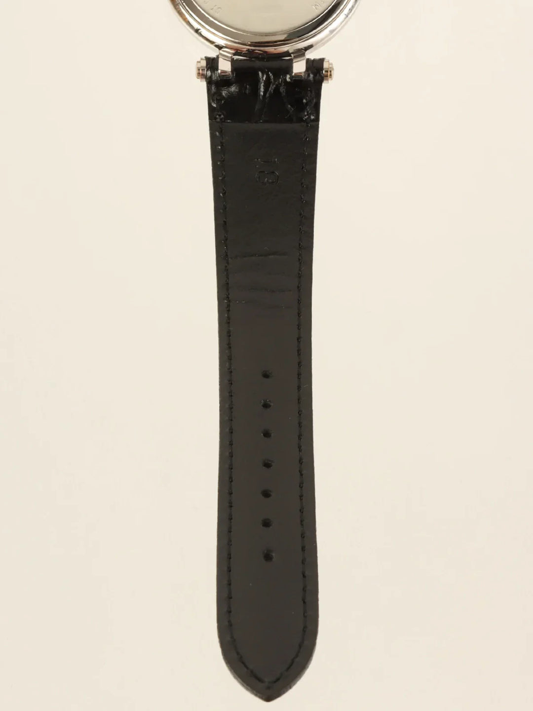 Burberry Round Logo Face Watch Silver/Black