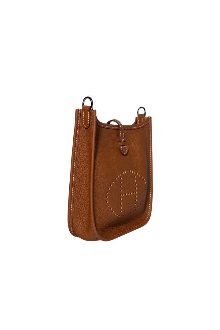 Hermes mini Evelyne gold