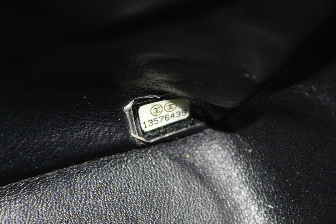 Top Quality Chanel Black Quilted Caviar Leather Classic Jumbo Single Flap Bag