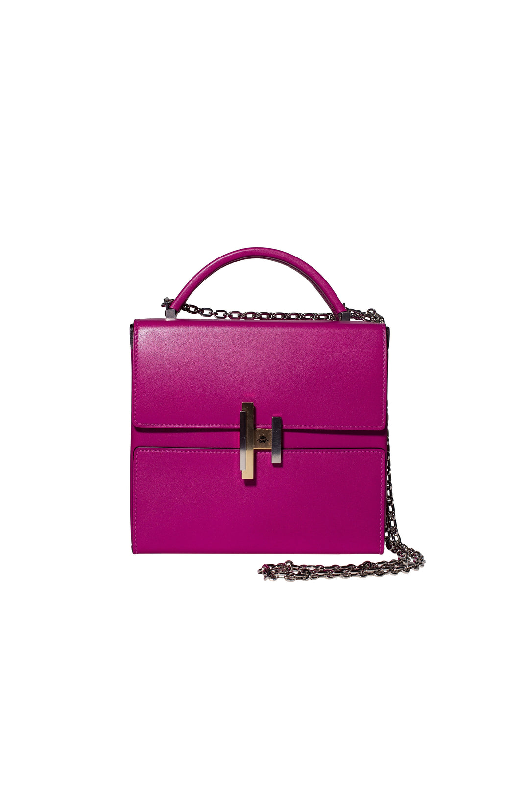 Hermes Rose Pourpre adelakt leather cinhetic bag
