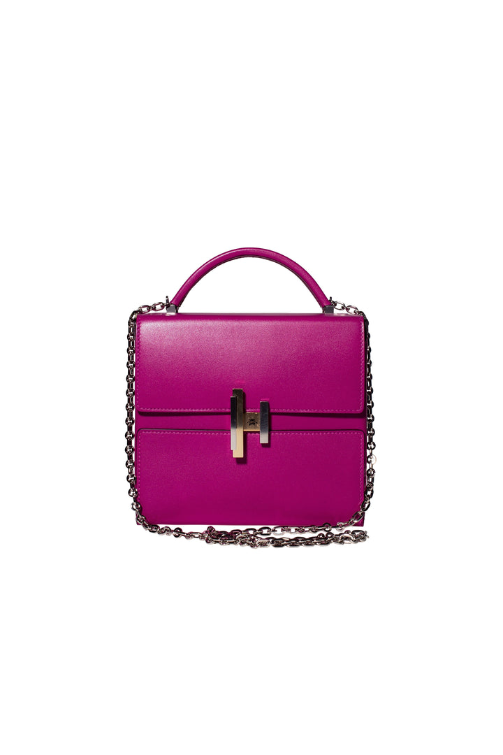 Hermes Rose Pourpre adelakt leather cinhetic bag