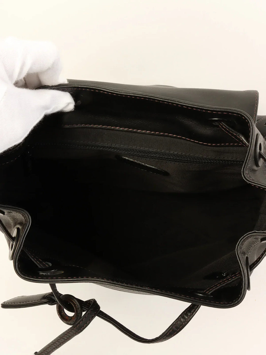 Top Quality Chanel Around 1998 Made Cc Mark Stitch Backpack Black