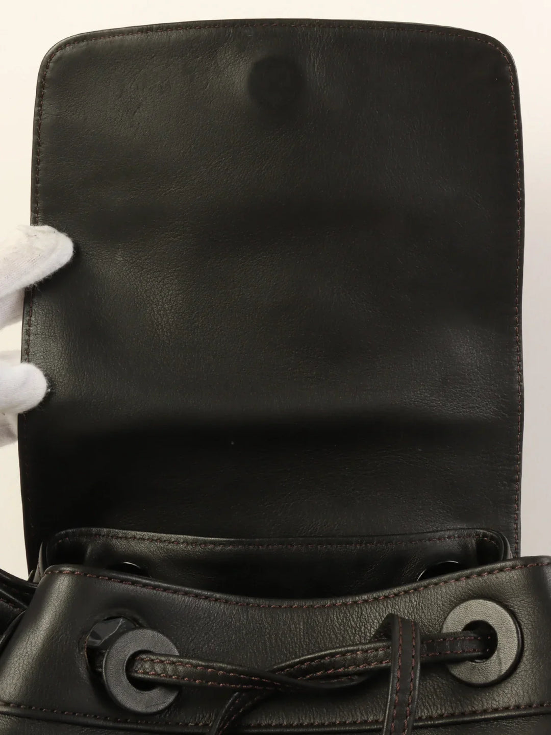 Top Quality Chanel Around 1998 Made Cc Mark Stitch Backpack Black