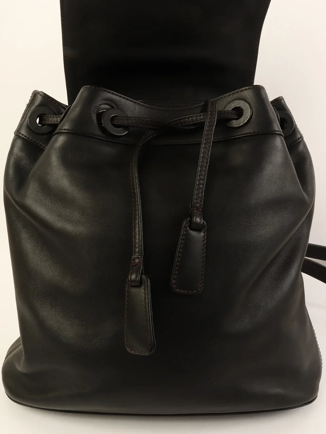 Top Quality Chanel Around 1998 Made Cc Mark Stitch Backpack Black