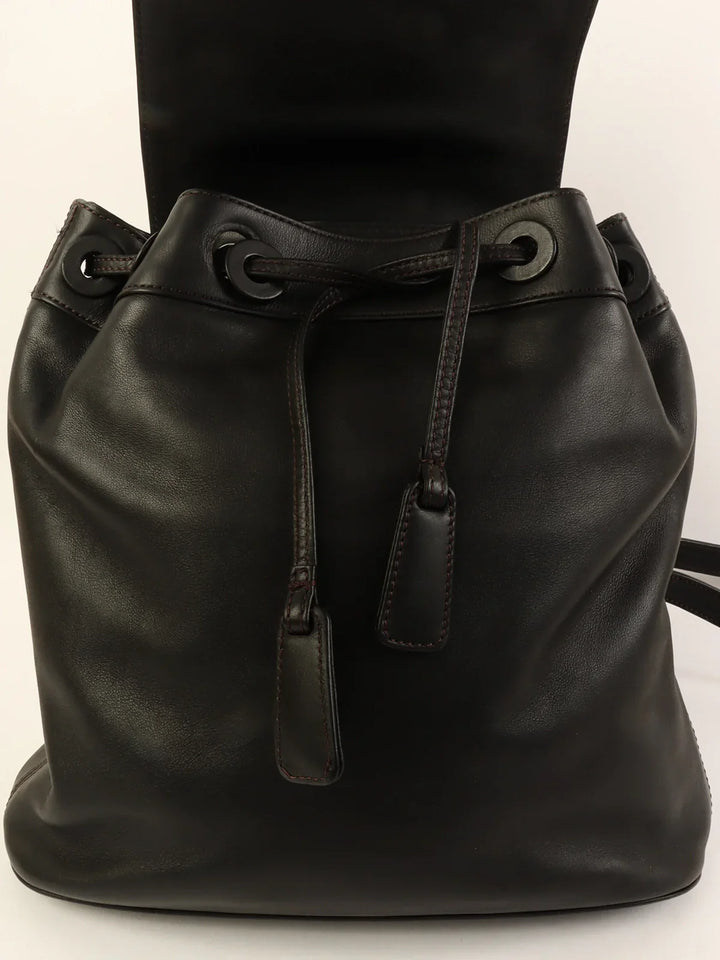 Top Quality Chanel Around 1998 Made Cc Mark Stitch Backpack Black