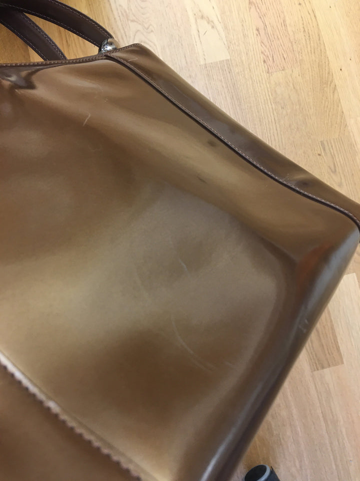 CHRISTIAN Top quality Dior Malice Handbag in Brown Leather