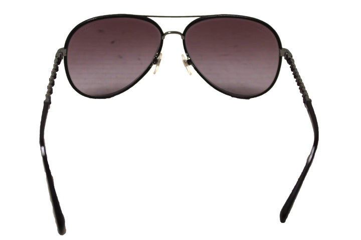 Top Quality Chanel Violet Calfskin/Metal Aviator Pilot Sunglasses 4219Q
