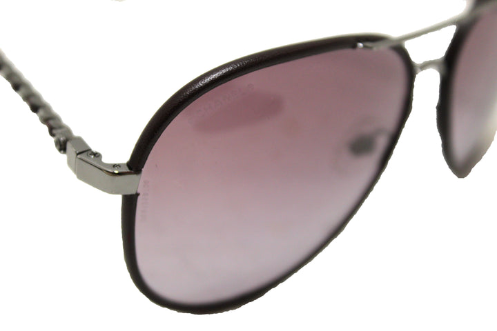 Top Quality Chanel Violet Calfskin/Metal Aviator Pilot Sunglasses 4219Q