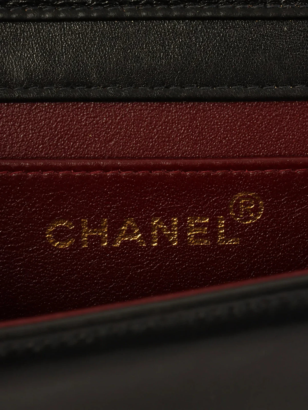 Chanel Around 1998 Made Full New Cc Mark Plate Chain Bag Mini Black