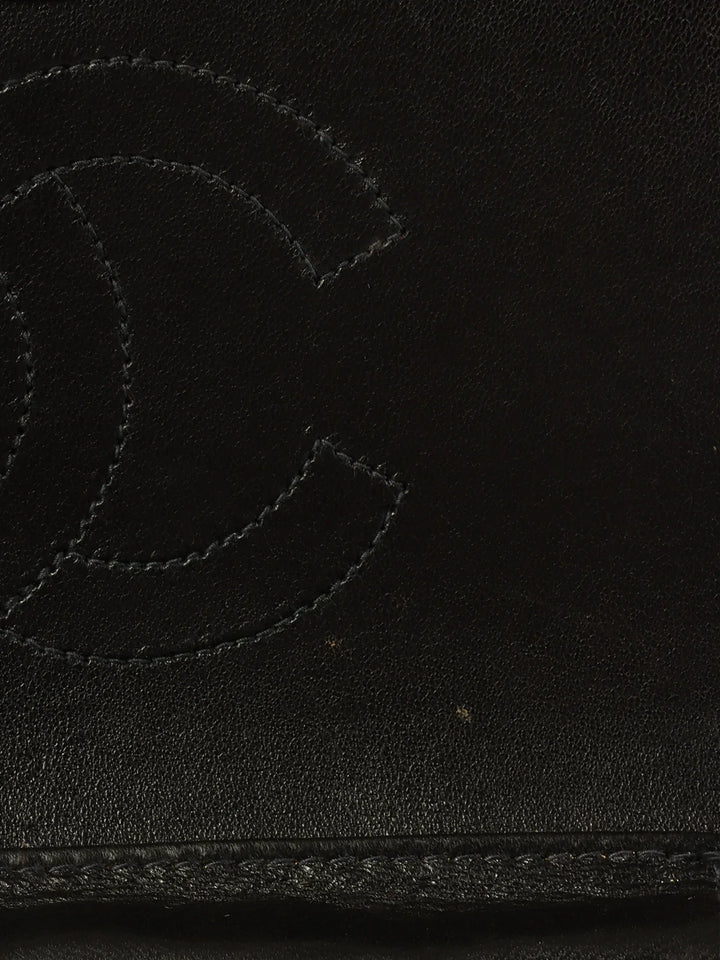 Chanel Around 1998 Made Full New Cc Mark Plate Chain Bag Mini Black