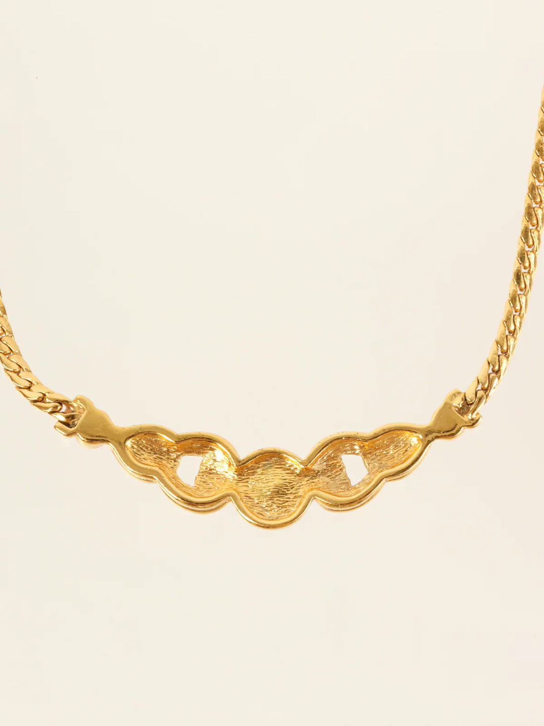 Top quality Dior Rhinestone Design Necklace Gold