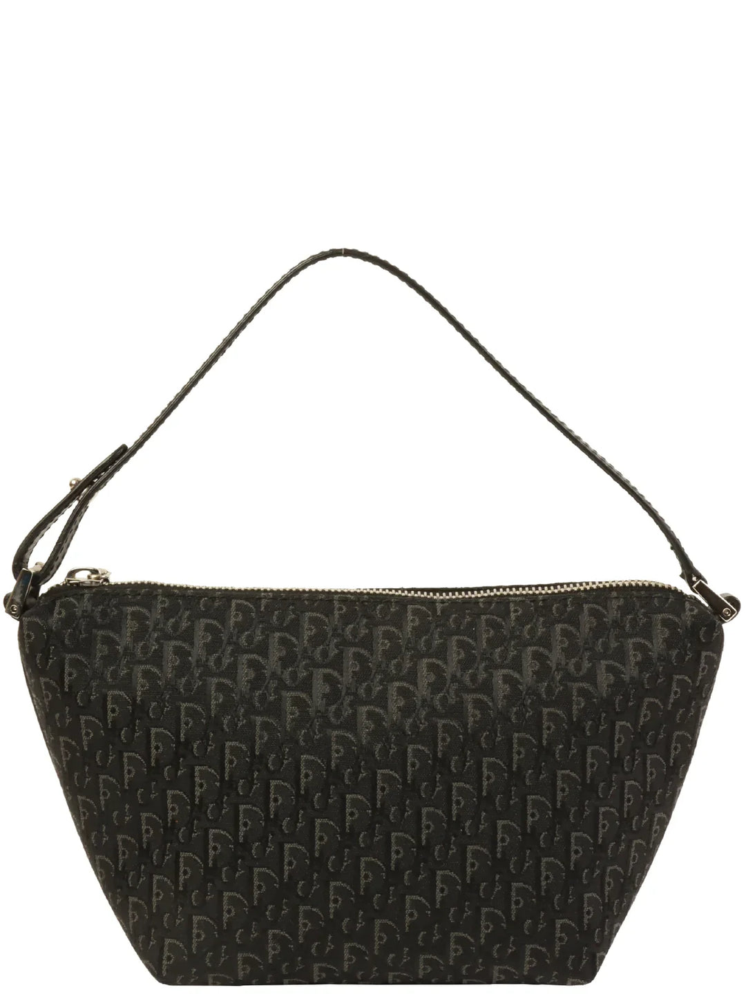 Top quality Dior Trotter Pattern Mini Top Handle Bag Black